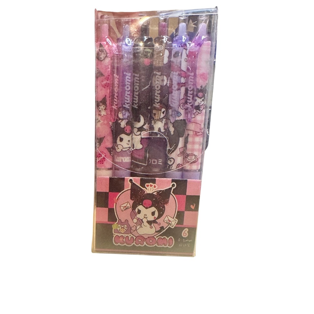 Kuromi Pen Set - Kawaii Stationery, Sanrio, School Supplies